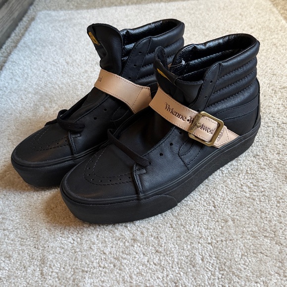 VANS x Vivienne Westwood Black High-Top Sneakers Men’s 8.5 Women’s 10 - Picture 6 of 16